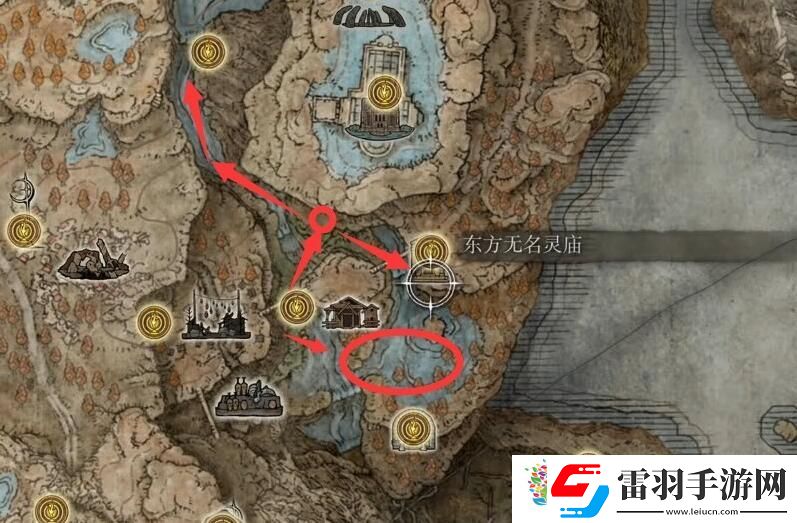 無(wú)名靈廟地圖標(biāo)示