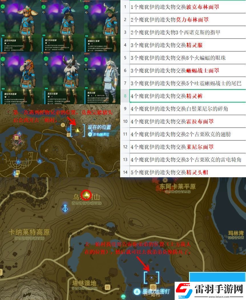 塞爾達(dá)傳說王國之淚魔猶伊的遺失物可以兌換哪些道具