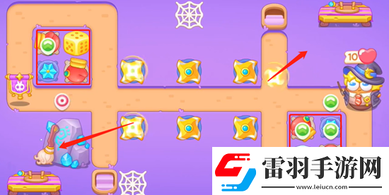 保衛(wèi)蘿卜4阿波與魔法寶藏第44關(guān)攻略