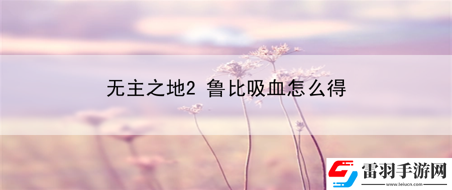 無(wú)主之地2魯比吸血怎么得