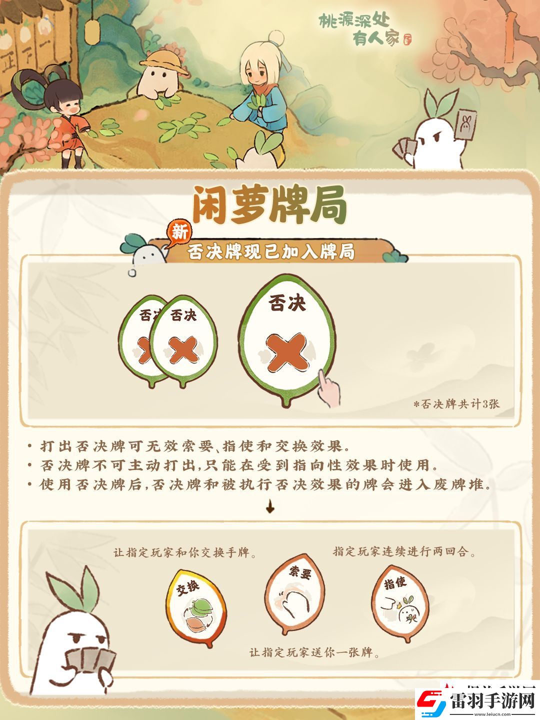 桃源深處有人家蘿卜牌「否決」登場！對交換say