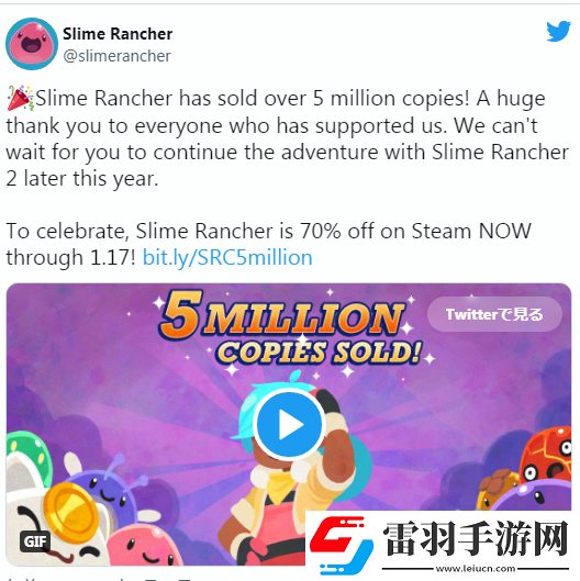 史萊姆牧場銷量破500萬份！Steam開啟限時促銷