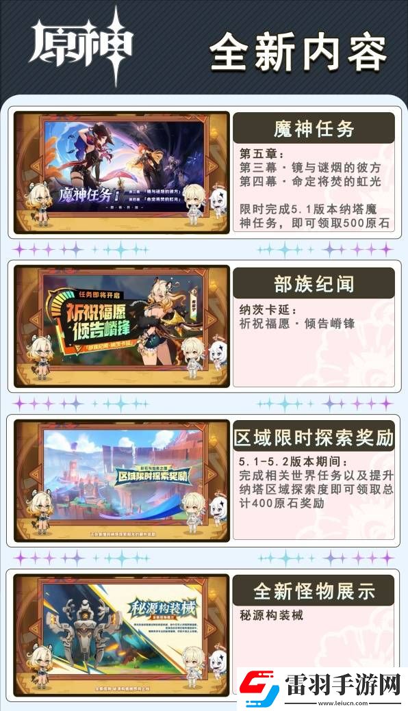 原神5.1版本更新了什么5.1版本更新內(nèi)容預(yù)覽