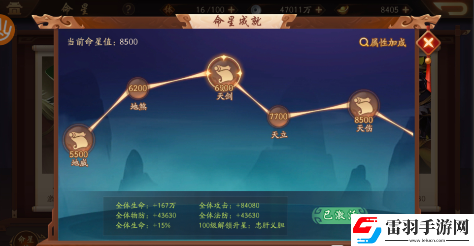 少年三國(guó)志命星系統(tǒng)全解析