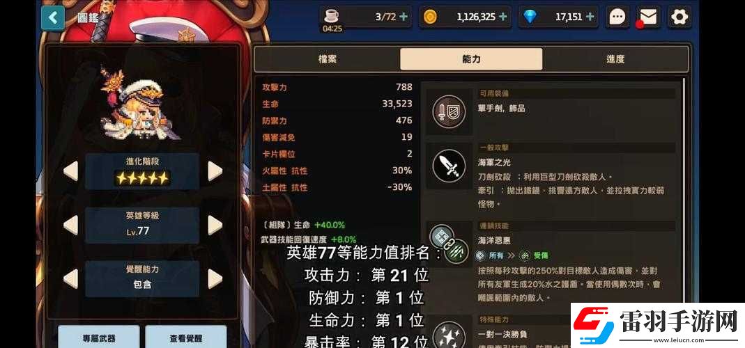 坎公騎冠劍船長強(qiáng)度解析與培養(yǎng)建議