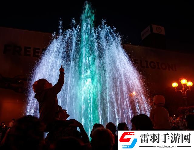 “跳水上芭蕾的尖叫噴泉