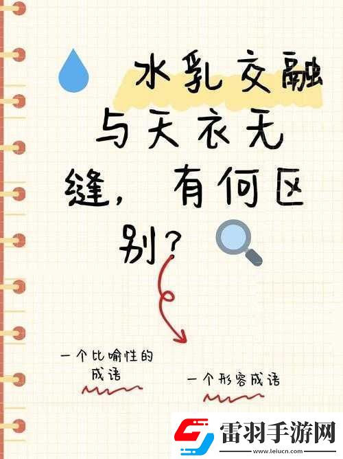 水**融和天衣無縫的區(qū)別