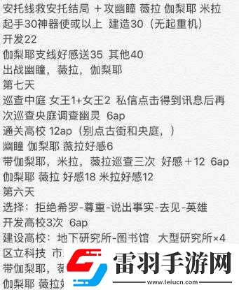 永遠(yuǎn)的7日之都周目安托線打法攻略3個神器使