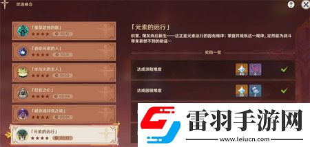 原神攻逐饗會(huì)第六關(guān)元素的運(yùn)行滿獎(jiǎng)勵(lì)陣容推薦