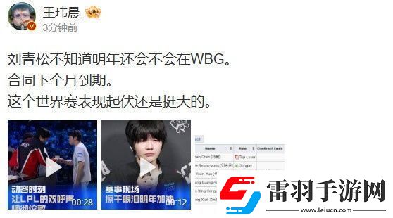 媒體人評(píng)劉青松WBG合同