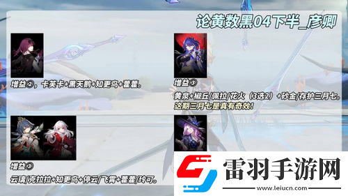 崩壞星穹鐵道虛構敘事論黃數(shù)黑配隊