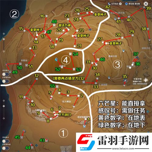 原神千壑沙地有多少草神瞳
