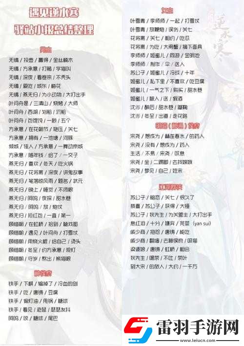 遇見逆水寒