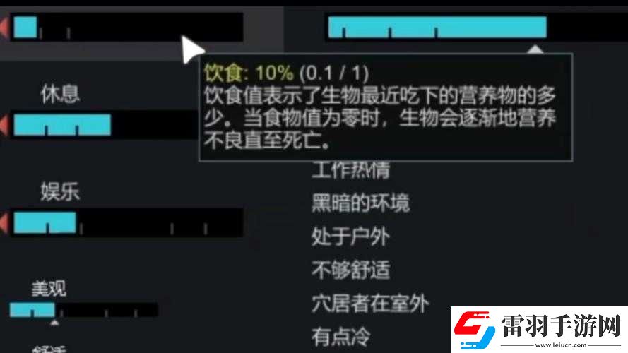環(huán)世界營養(yǎng)機功能全面解析