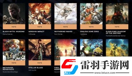 TGA玩家之聲第二輪投票開(kāi)啟黑神話(huà)晉級(jí)