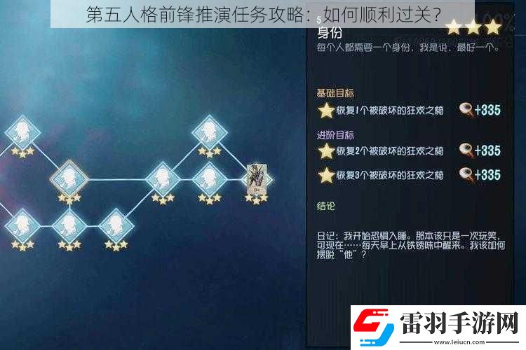 第五人格前鋒推演任務(wù)攻略